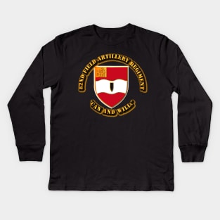 82nd Field Artillery Regiment Kids Long Sleeve T-Shirt